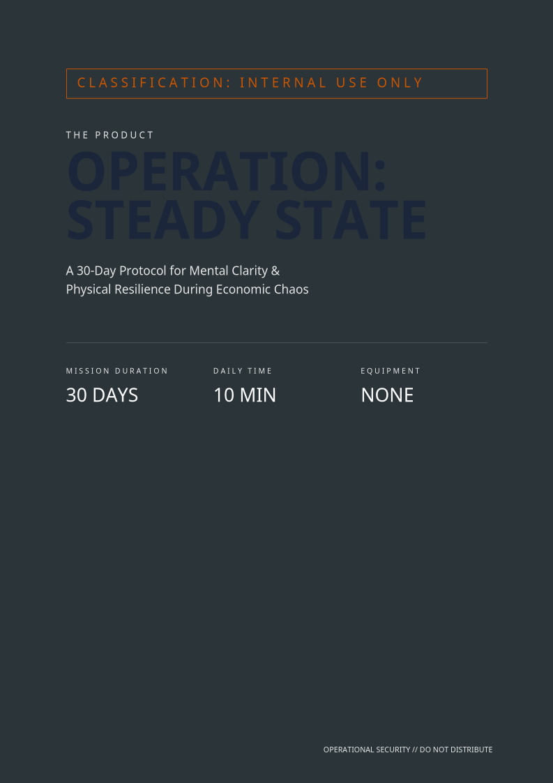 Operation: Steady State - Cover